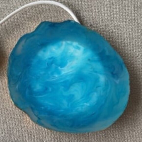 Beautiful Blue Crystal Agate Wireless Phone Charging Pad NIB by Phunkeetree